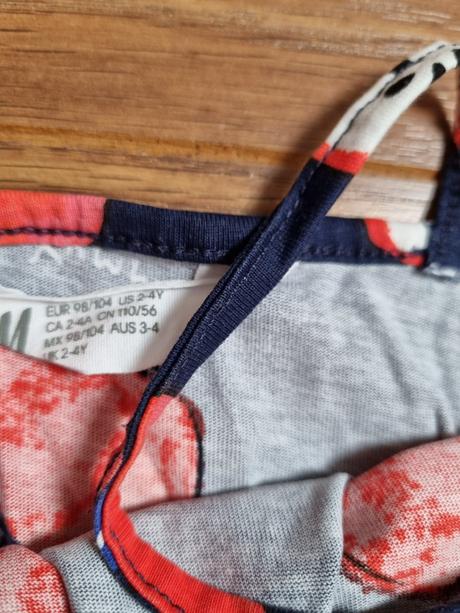 B1953 overal jablká, h&m,98