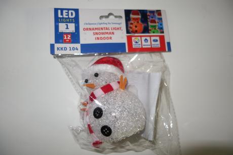Led snehuliačik 12 cm svietiaci, mení farby, 
