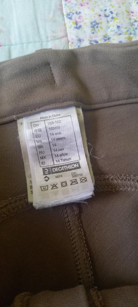 Jazdecke nohavice, decathlon,158