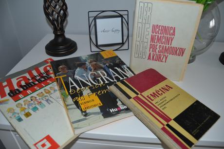 Knihy nemeckého jazyka 4 ks + cd 3 ks, 