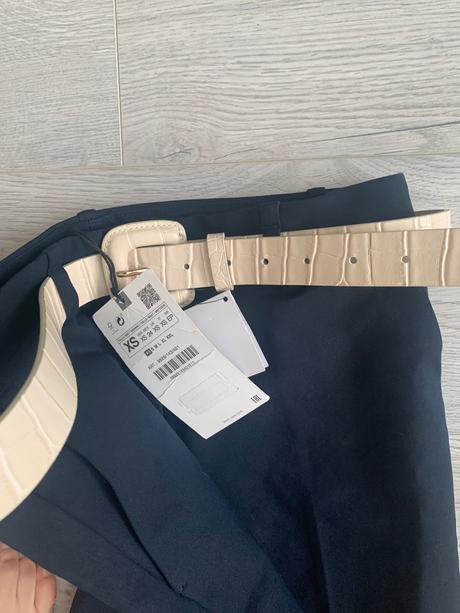 Zara nohavice s opaskom xs-s, zara,xs