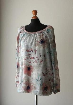Blúzka s kvetinovou potlačou zn.gina benotti, gina,l