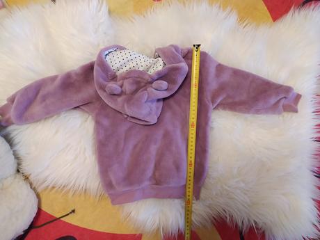 Krásna tepla mikinka s vreckami, lupilu,86