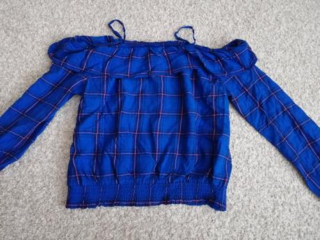Modra blúzka, h&m,158