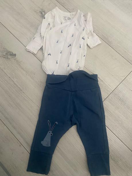 Modrá súprava zajačik 56, lindex,56