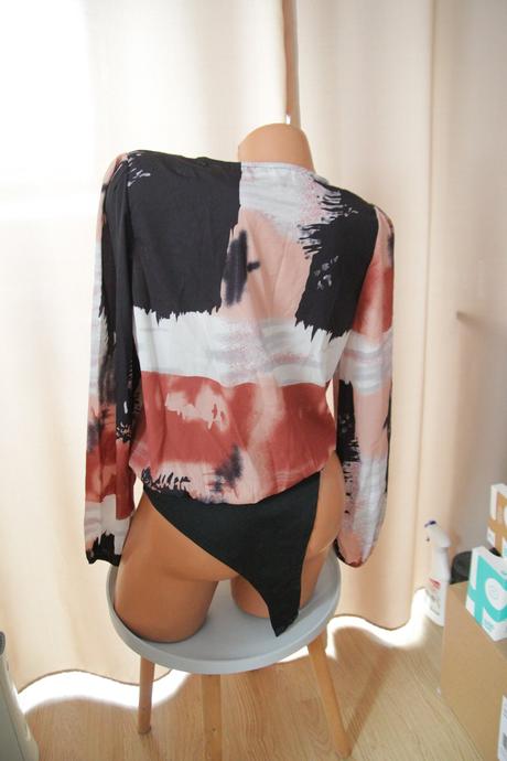 Saténová body blúzka, l, l