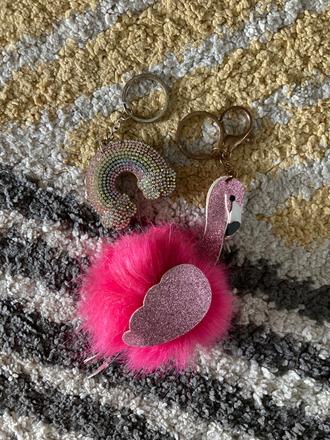 Prívesky dúha a plameniak, lindex