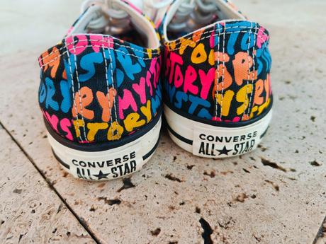 Farebné plátené tenisky, converse,38