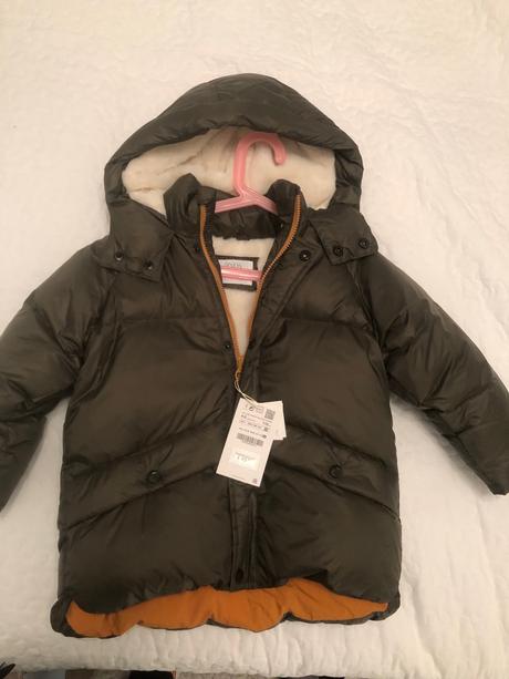 Vodeodolná páperova bunda/kabát 110, zara,110