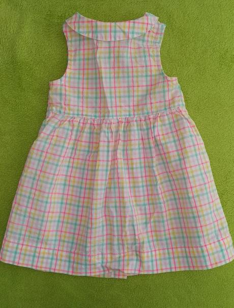 Farebné letné šaty veľkosť 74, 68