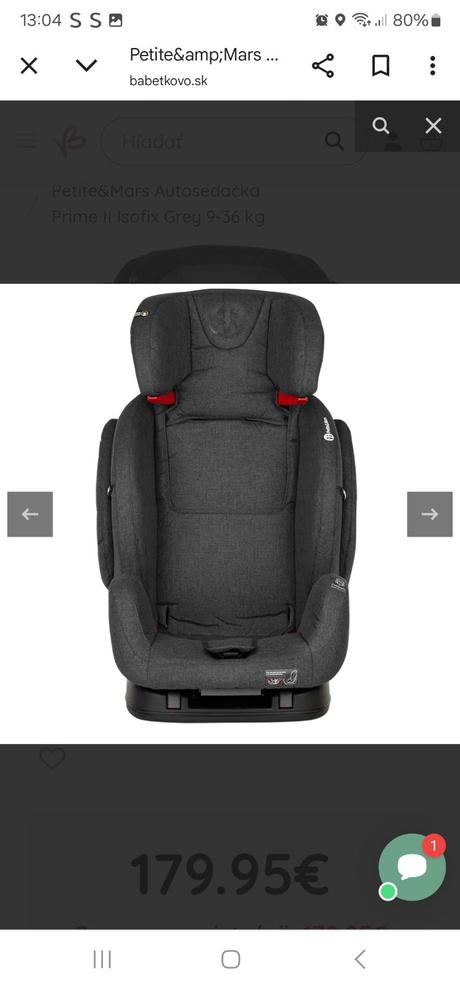 Autosedačka petite&mars, petite&mars