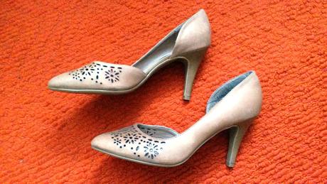 Kožené perforovane lodičky - new look, new look,40