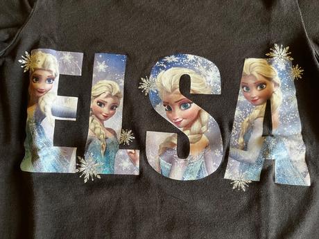 Tričká elsa a anna frozen 122/128 dvojset, h&m,122