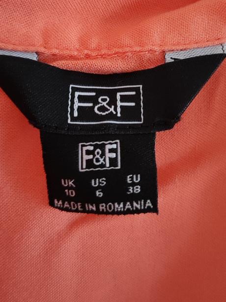 Korálová blúzka bez rukávov, f&f,m