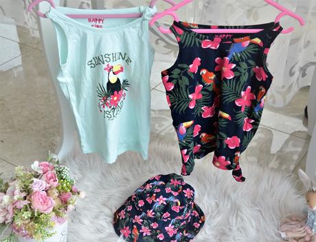 2x tričko+klobúk-110/116, tcm,110