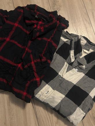 Flanelové košele, h&m,l