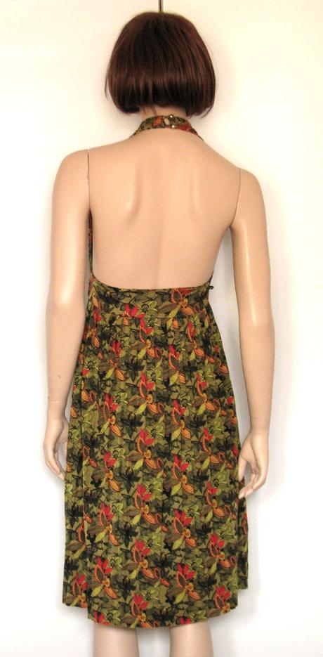 Olivovo zelené plisované šaty, m