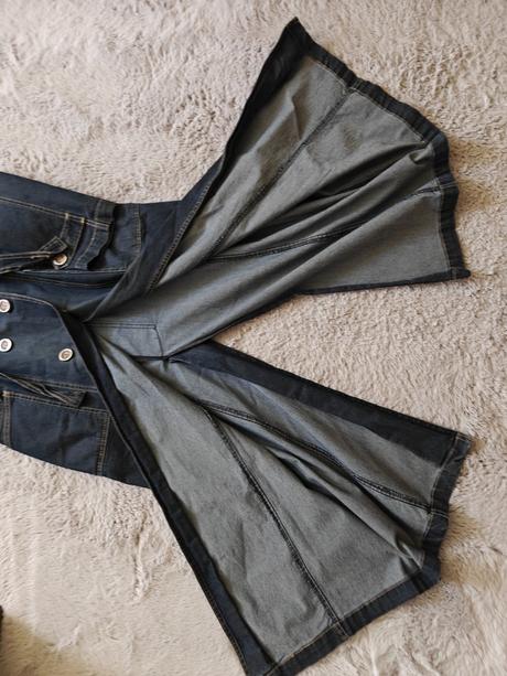 Dámsky tenký riflový kabát, l