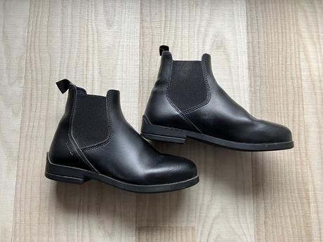 Kozene jazdecke cizmicky - perka, decathlon,34