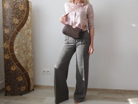 Nohavice pružné zrnitá látka 34, orsay,34