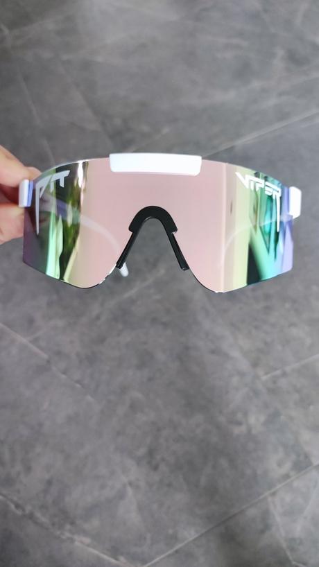 Slnečné okuliare pit viper biely rám,