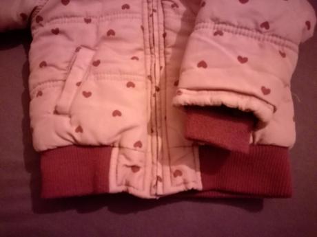 Zimná bunda so srdiečkami, dopodopo,80