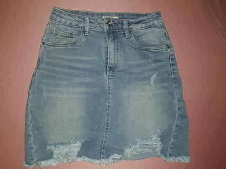 Riflová sukňa m.sara xs, xs