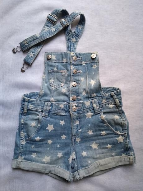 Riflové šortky na traky, h&m,146