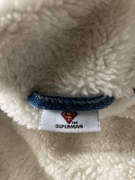 Zateplená riflová bunda superman, 98