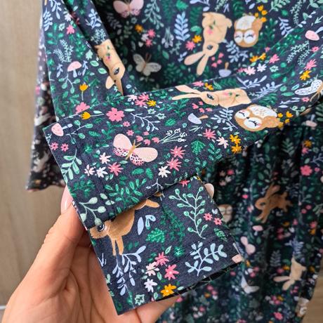 Šaty lesné zvieratá, h&m,110