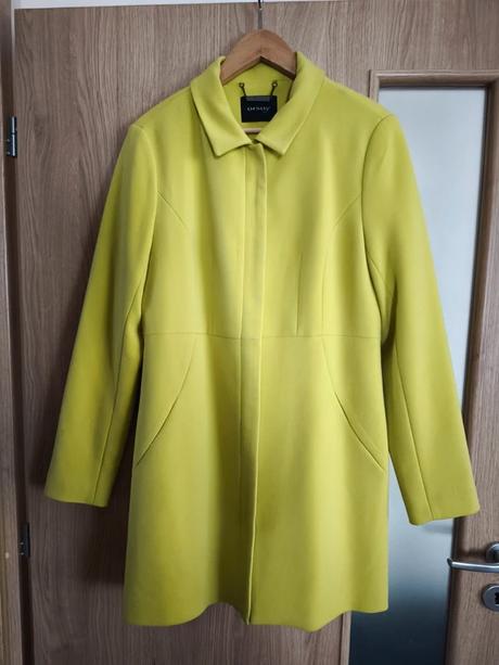 Jedinečný jarný zelenožltý kabát orsay top stav,, orsay,l