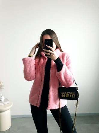 Ružový kožúšok xs, xs