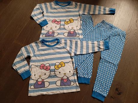 2xvelmi pekne bodkovane pyzamko hellokitty 5-8r, gap,128
