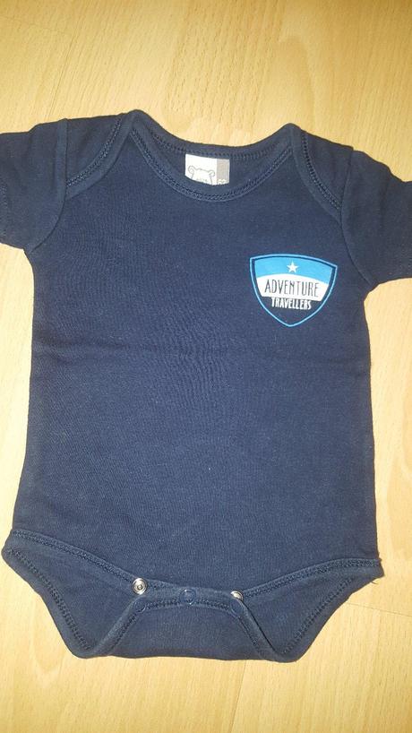 Modré bodynká 2 kusy 0-3 mes, 62