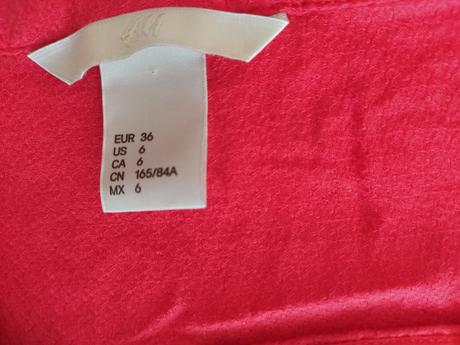 Červená ľahká blúzka., h&m,36