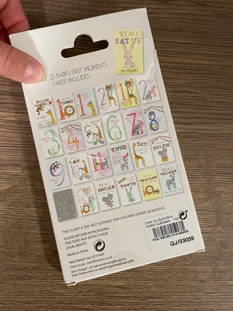 Kartičky pre fotenie bábätka, 