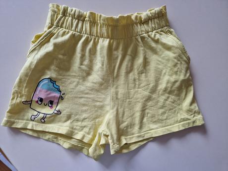 Žlté kraťasky, h&m,128
