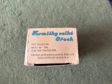 Retro formičky veľké orech - 50 ks,