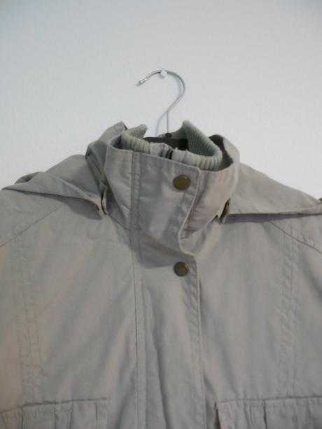 Sivá dámska bunda, l