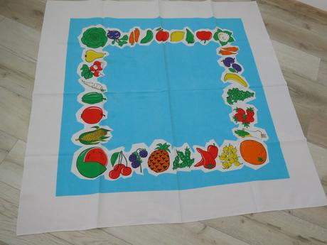 Obrus bavlnený s ovocím a zeleninou, 