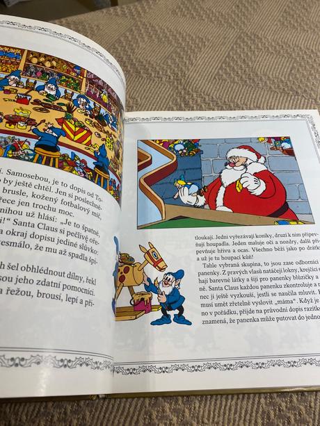 Stará retro kniha walt disney veselé vánoce 1991,