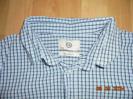 Bledomodrá košeľa, c&a,l