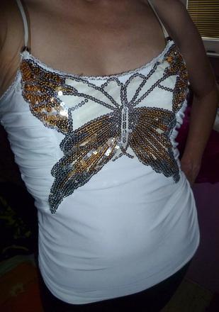 Tričko s glitrami-aj ako slávnostny top, m