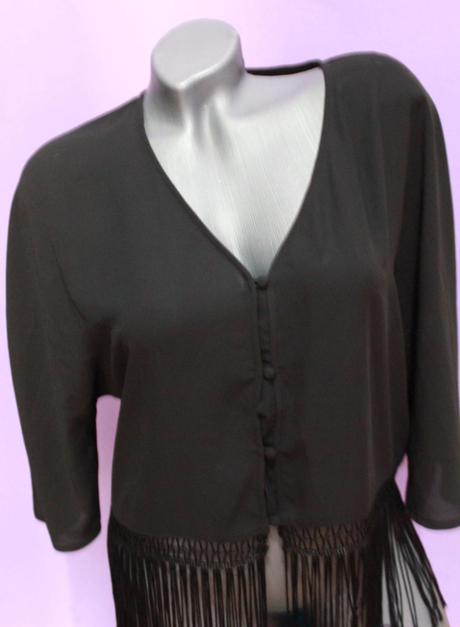 Strapcova cierna bluzka, l