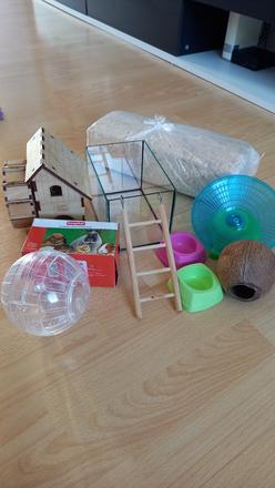 Teráriové vybavenie pre škrečka,