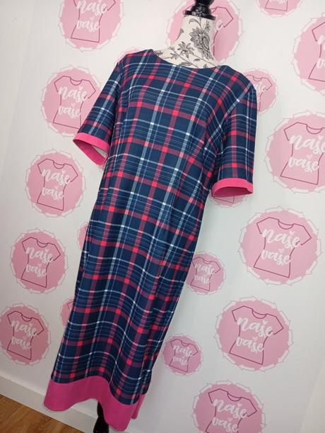 Šaty kockovane 44/46, 44