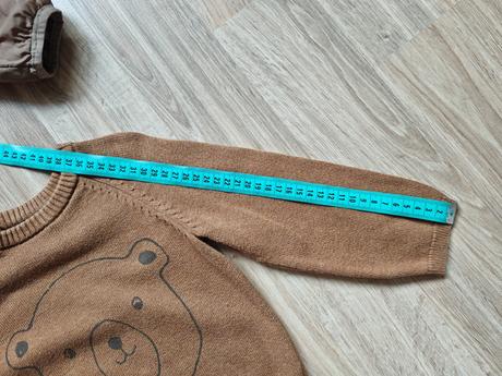 Bunda + sveter macko 92, h&m,92