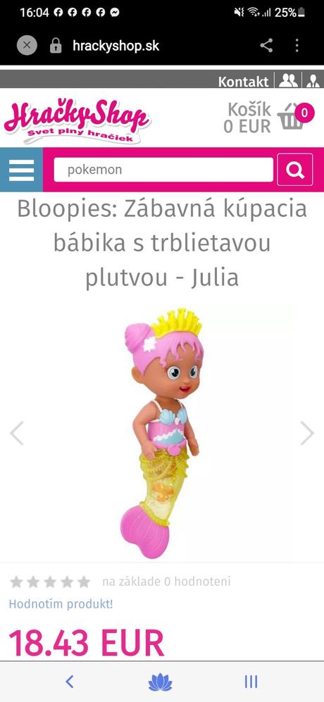 Kúpacia bábika julia, 