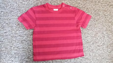 Pruhované červené tričko, f&f,74