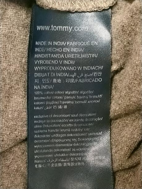 Sivé tričko s nápismi, tommy hilfiger, 164 cm, tommy hilfiger,164